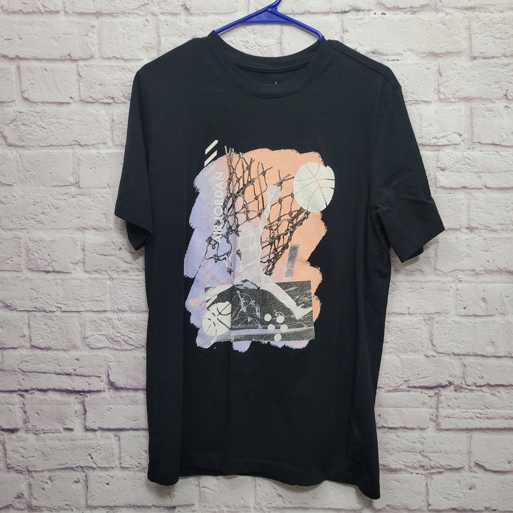 Air Jordan Jumpman Coral Graphic‎ Tshirt Mens M Basketball Athletic Streetwear
